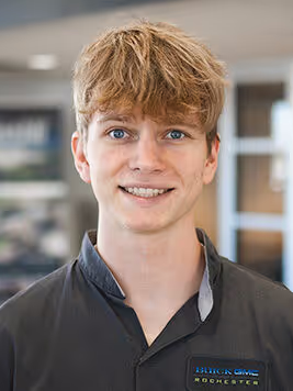 Certified Technician Landon Wenzel in Service at GMC of Rochester