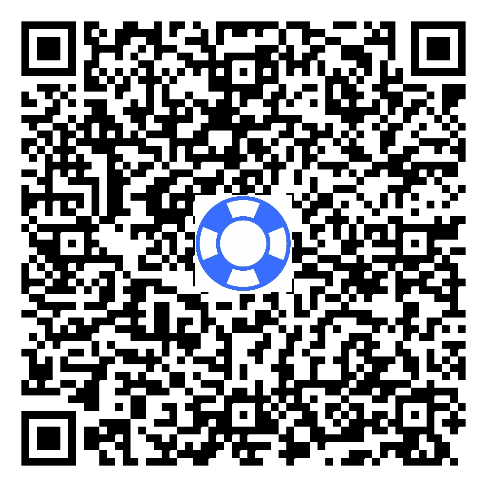 QR code linking to Shelly Hux's AFSP fundraising donation page.
