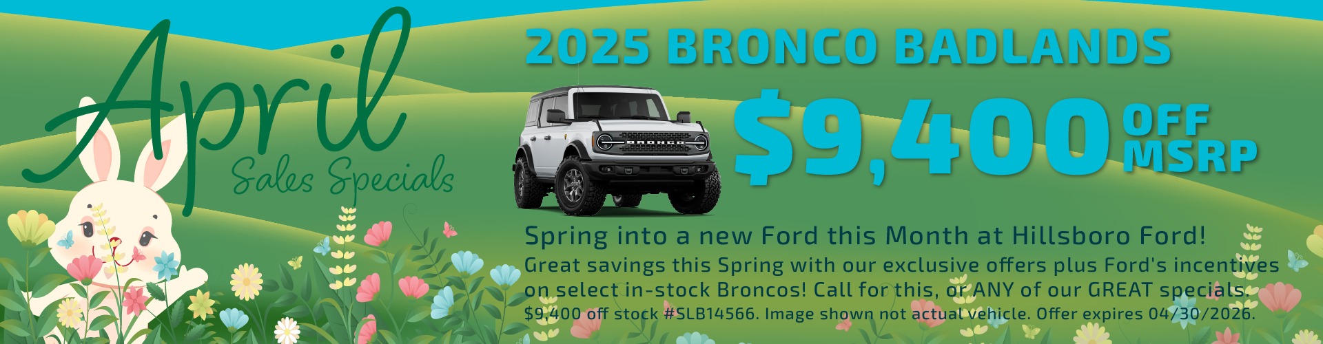 Hillsboro Ford Sales Special - HUGE Savings on In-Stock 2025 Bronco Models!