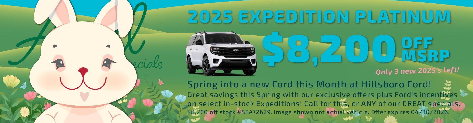 Hillsboro Ford Sales Special - HUGE Savings on In-Stock 2025 & 2026 Expedition Models!