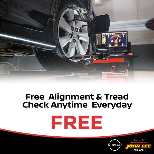Coupon for Free Alignment And Tire Tread Check Anytime Everyday. 