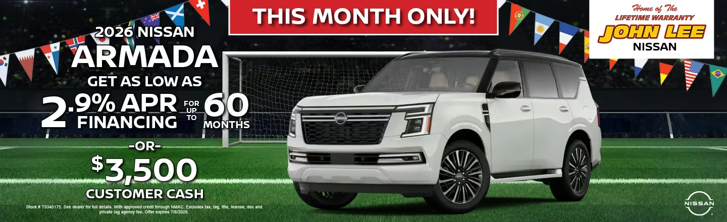 New 2026 Nissan Armada Special