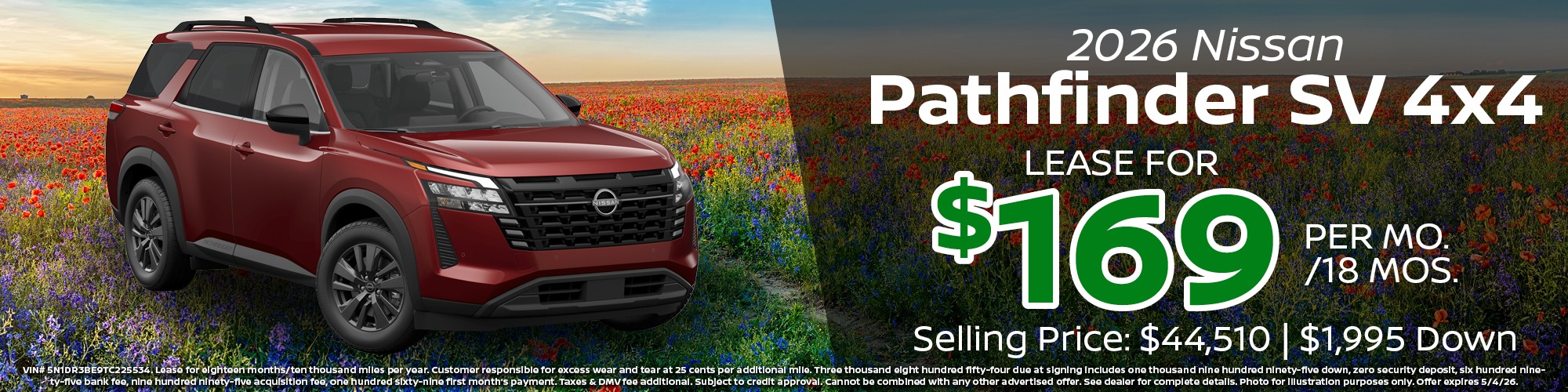 Pathfinder Lease Special