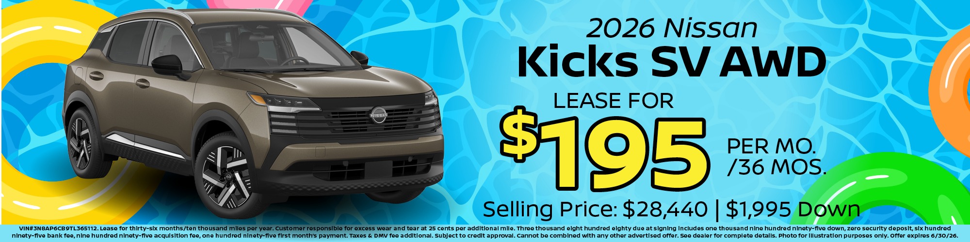 Kicks Lease Special