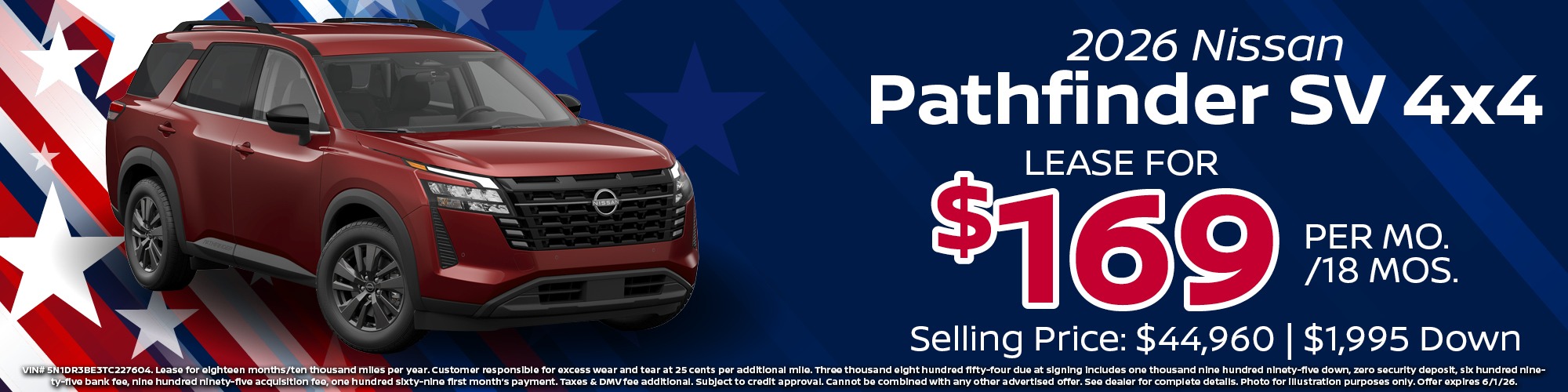 Pathfinder Lease Special