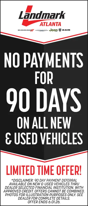 No payments for 30 days at Landmark Atlanta!