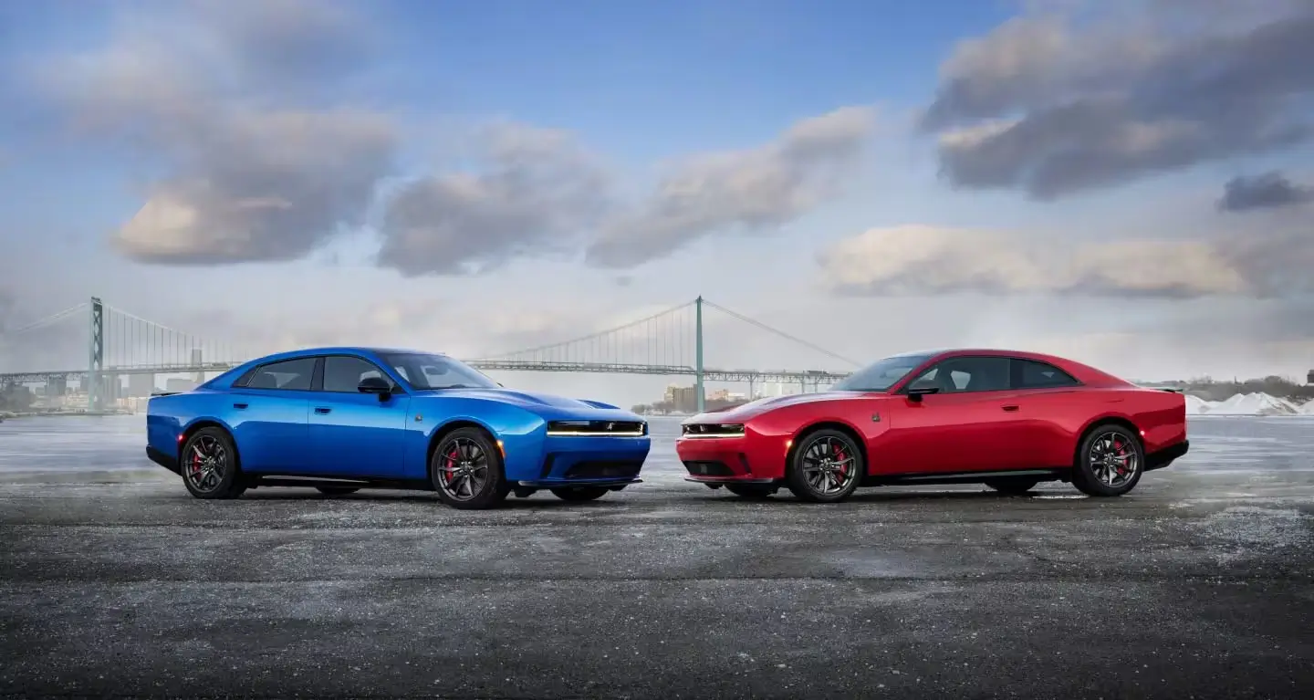 Red Dodge Charger Scat Pack for sale at Landmark Chrysler Dodge Jeep Ram FIAT of Atlanta in Atlanta.