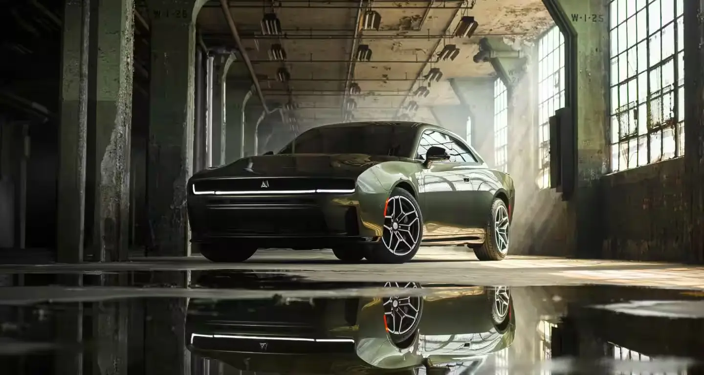 Red Dodge Charger Daytona Scat Pack available for sale at Landmark Chrysler Dodge Jeep Ram FIAT of Atlanta in Atlanta.