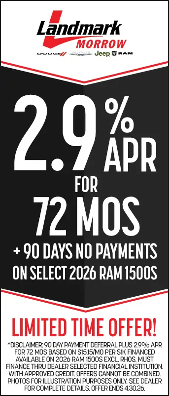 2.9% APR for 72 months