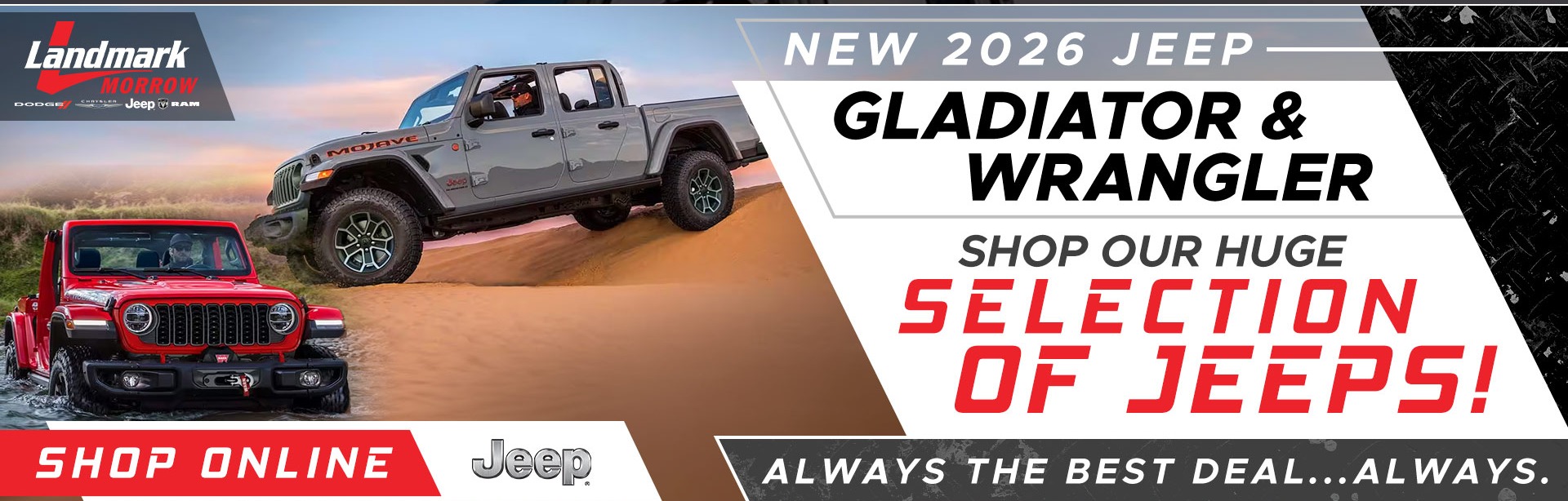 2026 Jeep Gladiator & Wrangler - Test Drive Today
