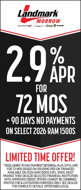 2.9% APR for 72 Months