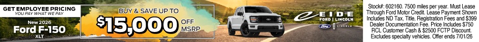 2026 Ford F-150 Lease Special