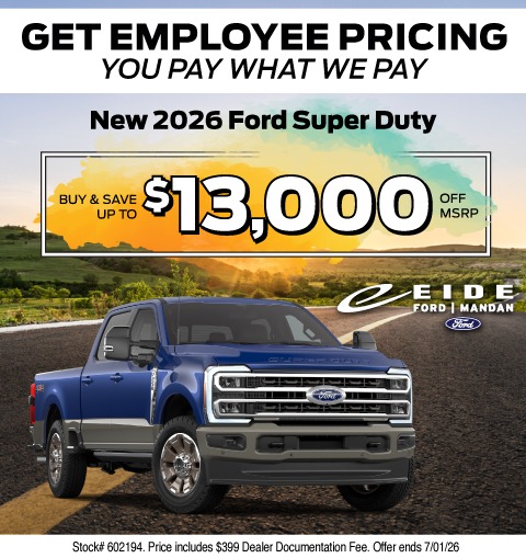 2026 Ford Super Duty Discounts