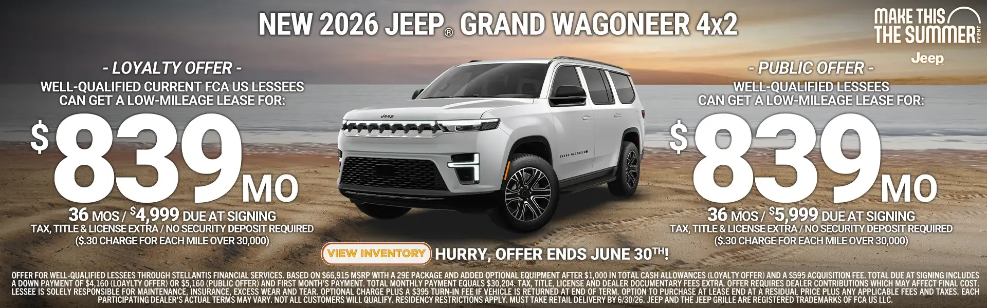 New 2026 Jeep Grand Wagoneer Special