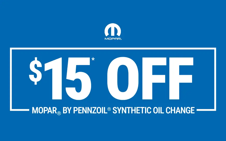 Coupon for $15 Off Synthetic Oil Change 