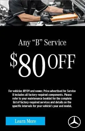 Coupon for Any "B" Service $80 Off