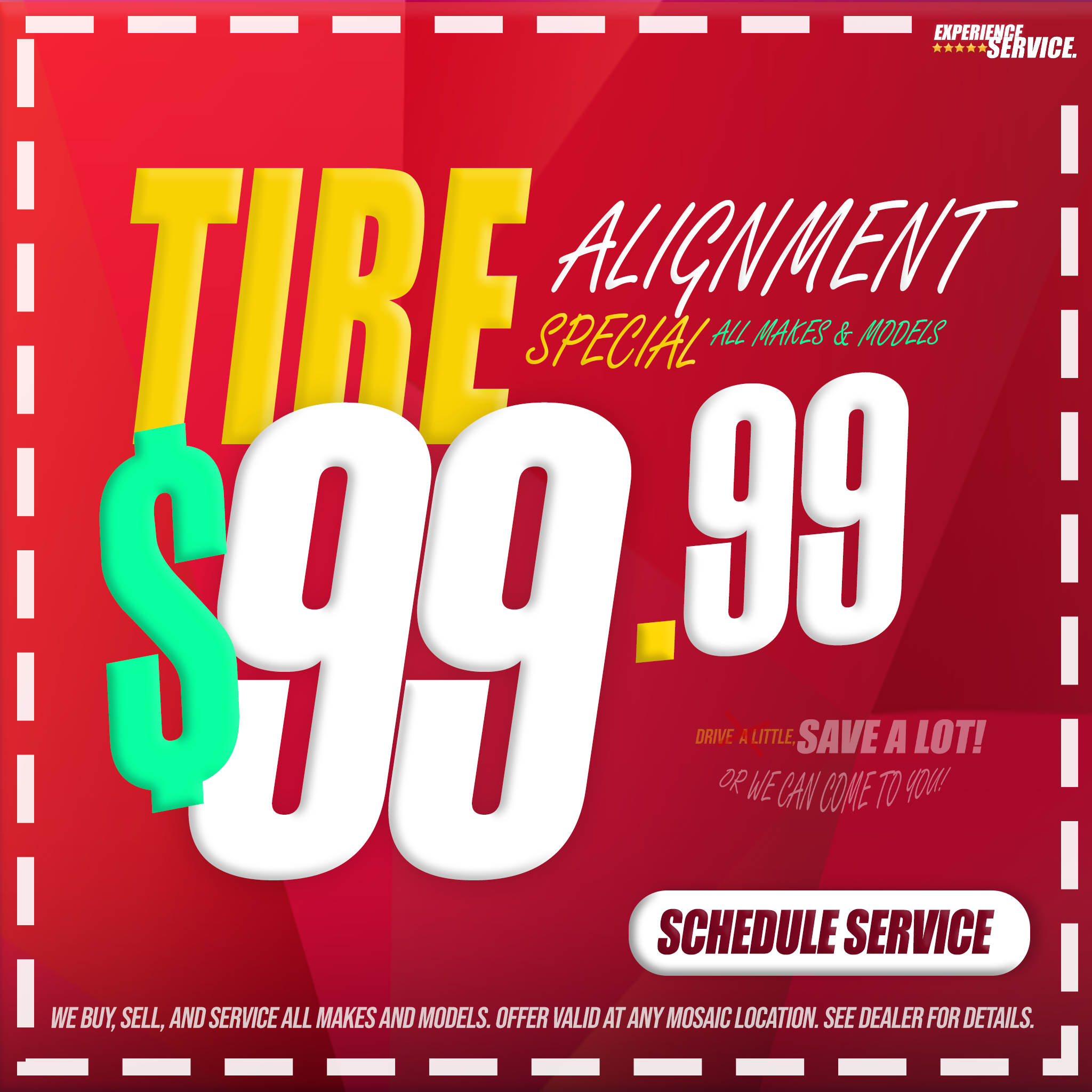 Coupon for Tire Alignment Special 