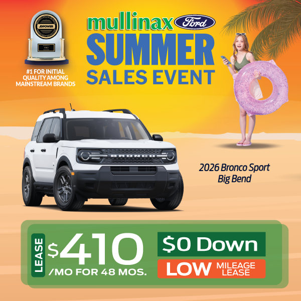 Special offer on 2025 Ford Bronco Sport 2026 Bronco Sport Big Bend