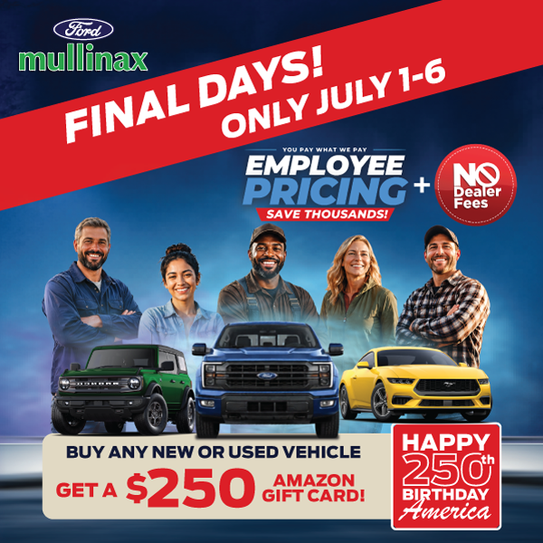 Special offer on 2025 Ford  Final Days! Employee Pricing + $250 Amazon Gift Card!