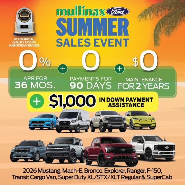 Special offer on 2025 Ford  Summer Sales Event 0-0-0