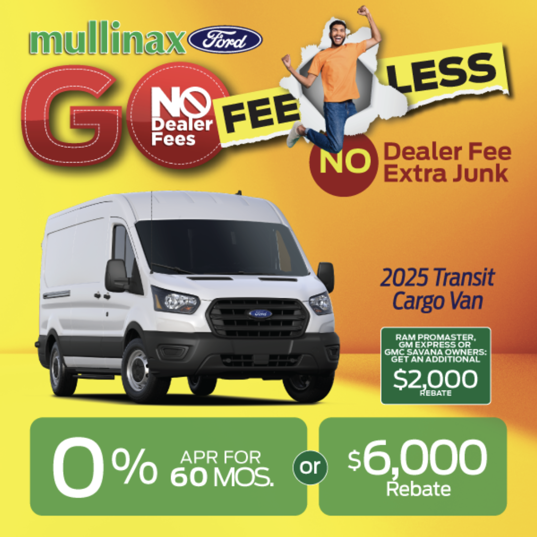 Special offer on 2026 Ford Explorer 2025 Transit Cargo Van