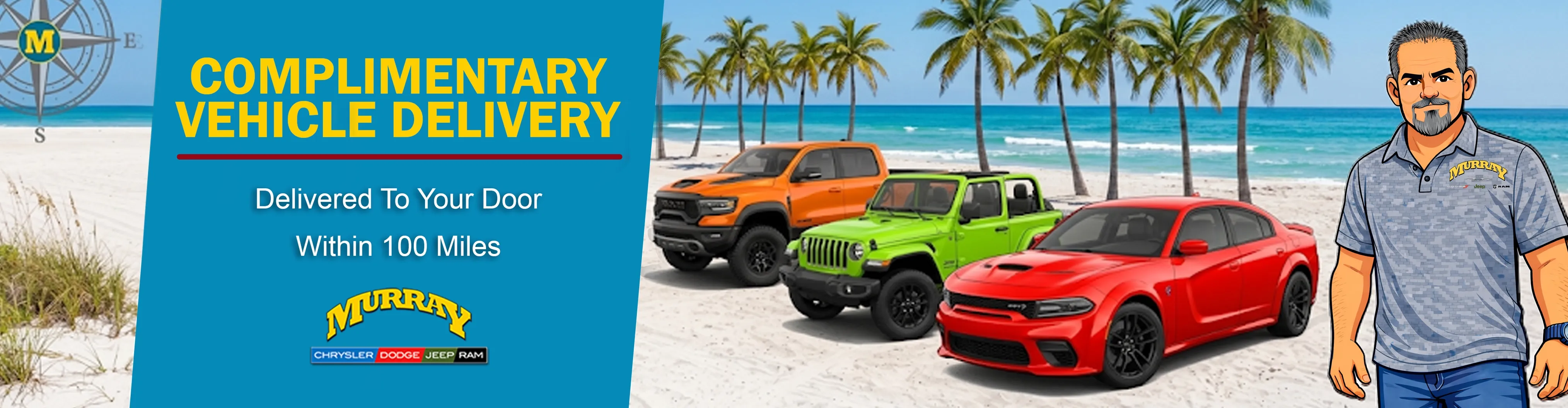 Complimentary Delivery within 100 miles at Murray CDJR of Starke