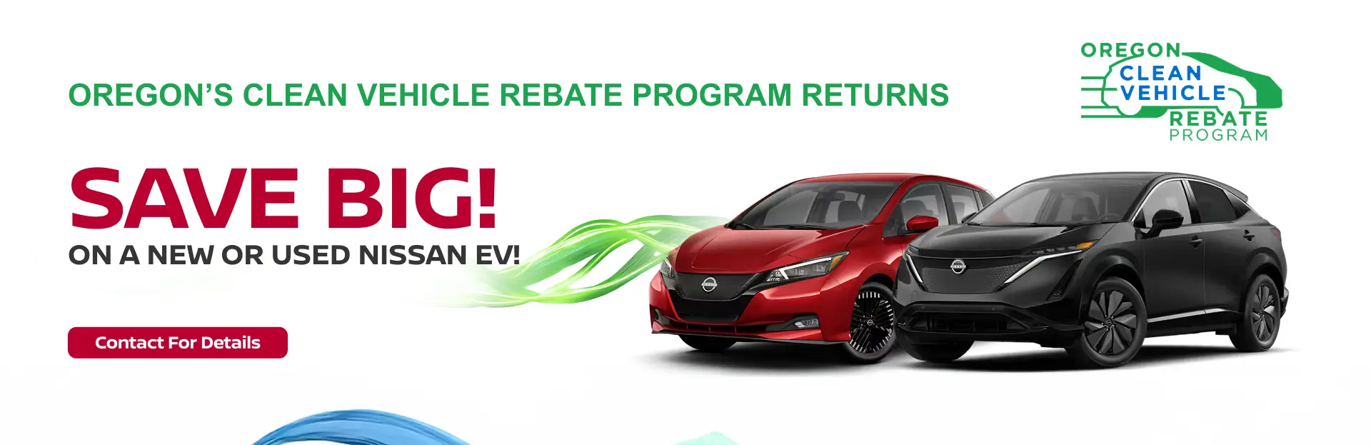 Oregon Clean Vehicle Rebate Program Banner