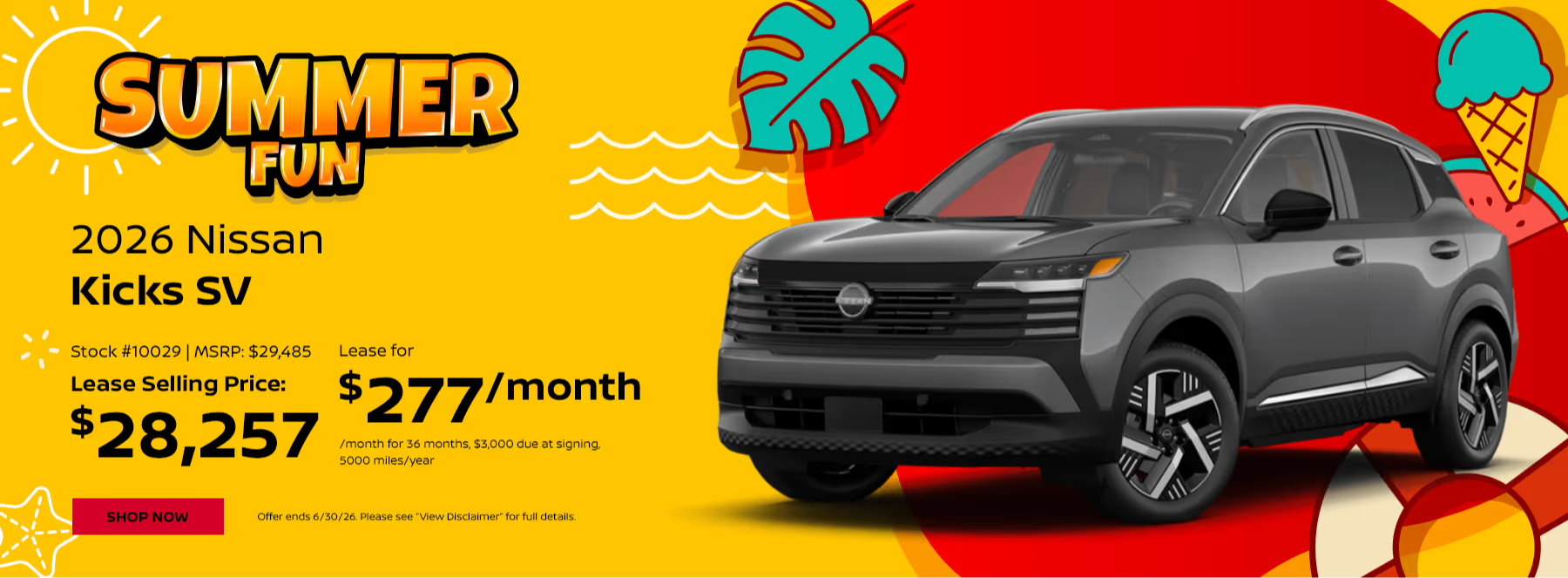 Special offer on    Lease Special
