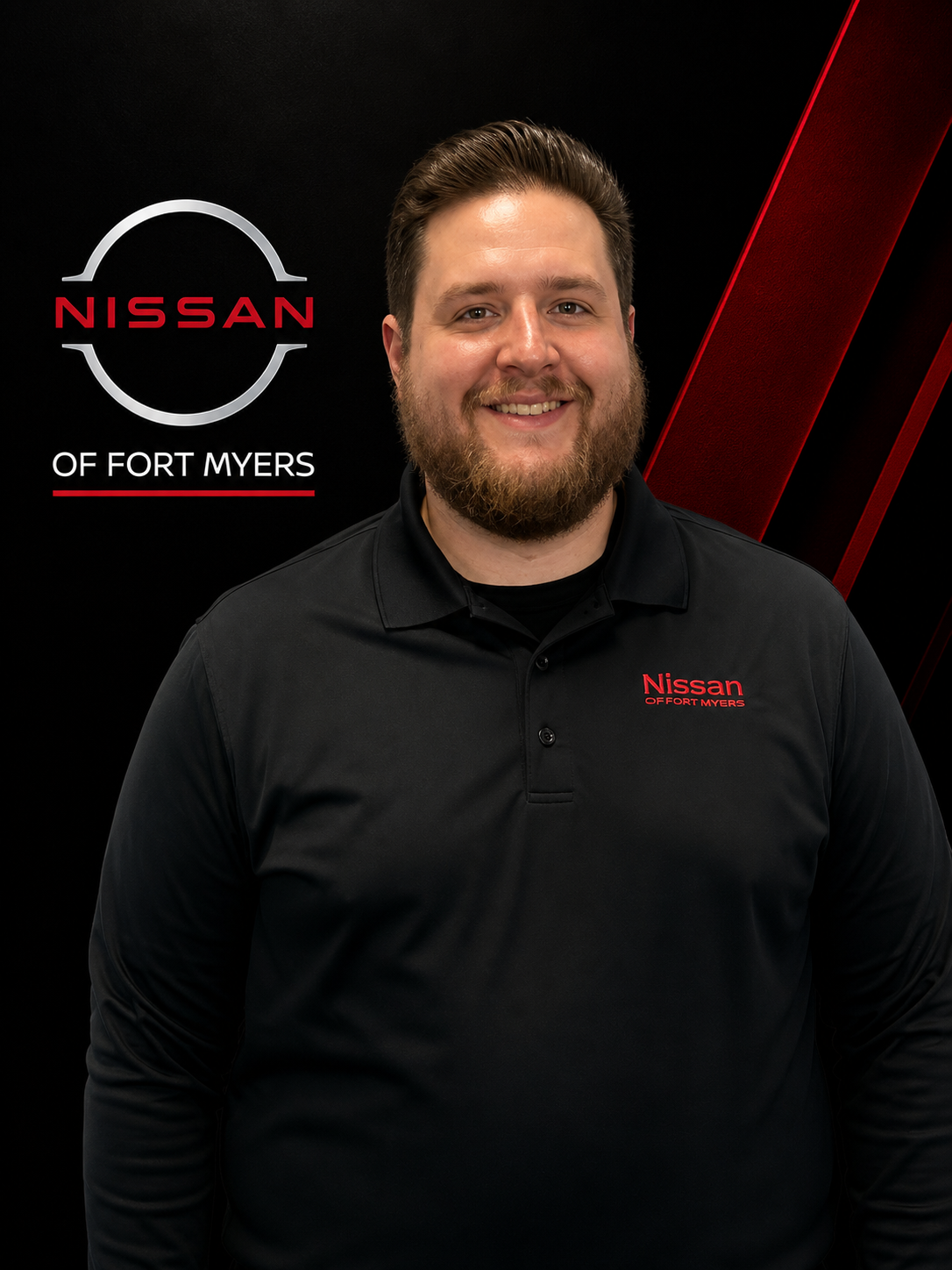 Service Advisor Landon Bates in Service Department at Nissan of Fort Myers