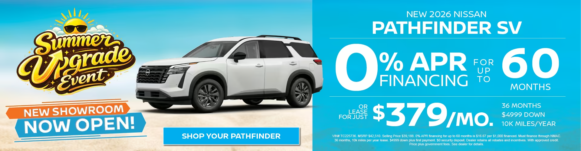 New 2026 Nissan Pathfinder Special