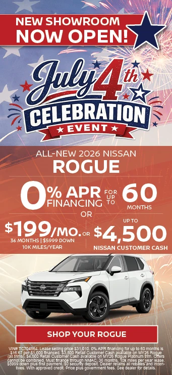 New 2026 Nissan Rogue July 4th