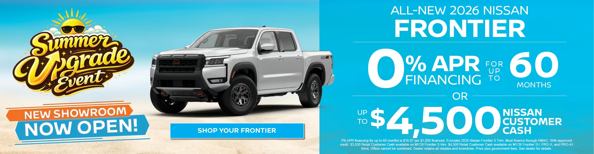 New 2026 Nissan Frontier Special