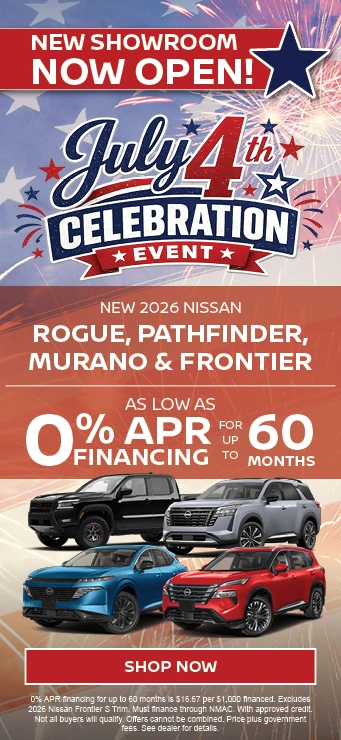 New 2026 Nissan Rogue, Pathfinder, Murano, or Frontier