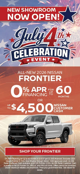 New 2026 Nissan Frontier July 4th