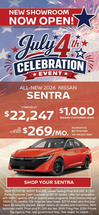 New 2026 Nissan Sentra July 4th