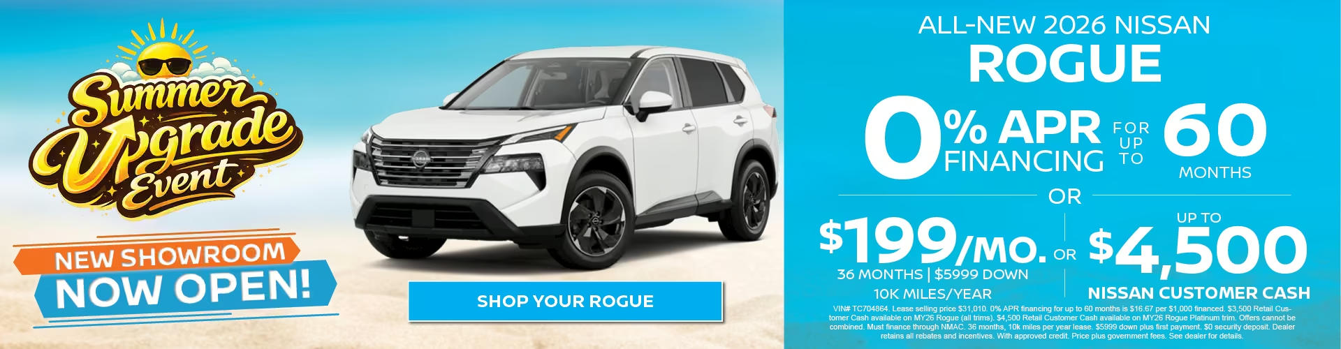 New 2026 Nissan Rogue Special