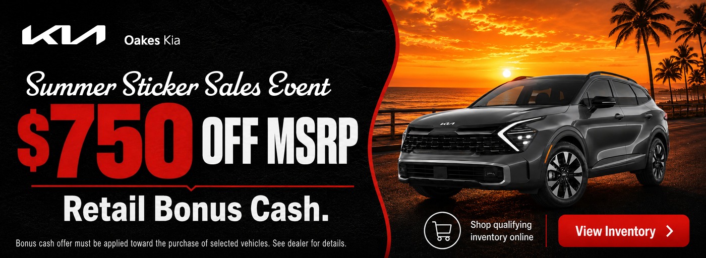 Oakes Kia North May Incentives