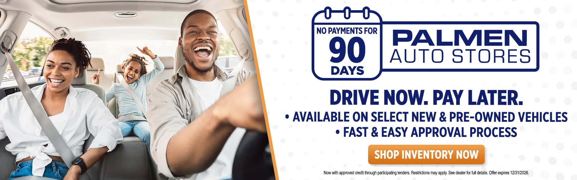 No Payments for 90 Days at Palmen Motors