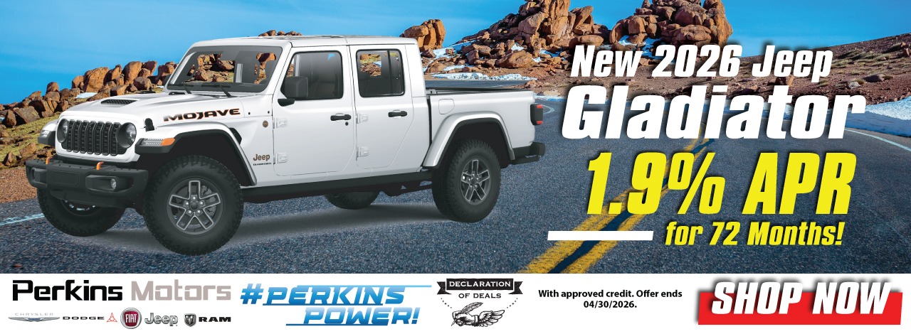 New Jeep Gladiator 1.9% for 72 months