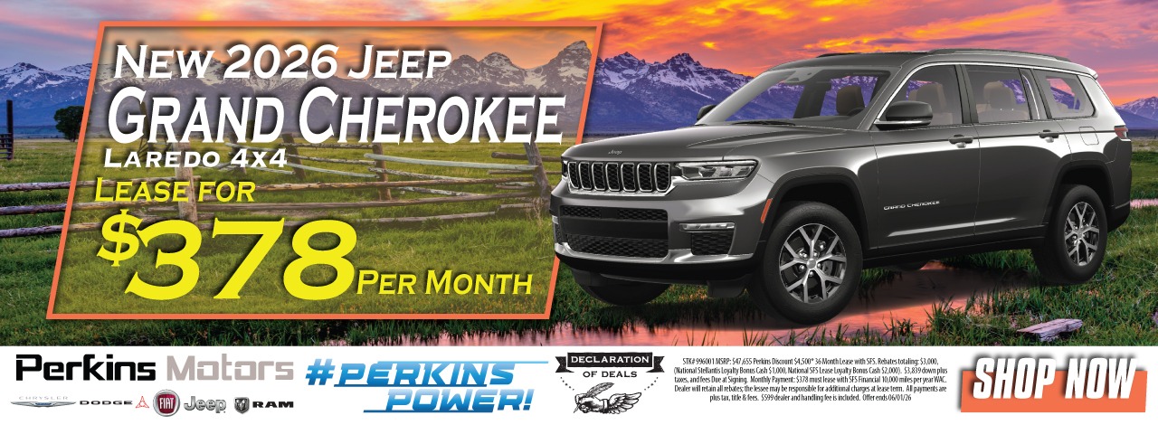 New 2026 Grand Cherokee Lease Payment $378