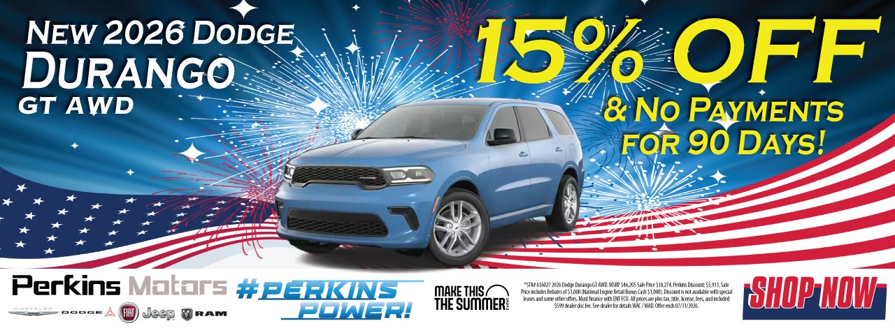 New Dodge Durango GT AWD 15% off