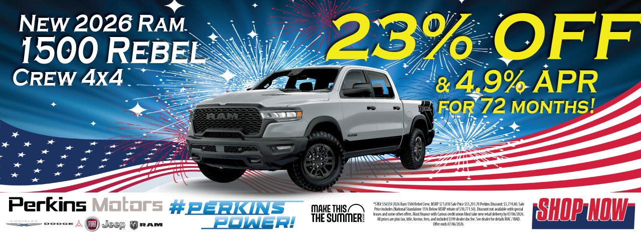 New Ram Rebel 1500 23% off & 4.9%