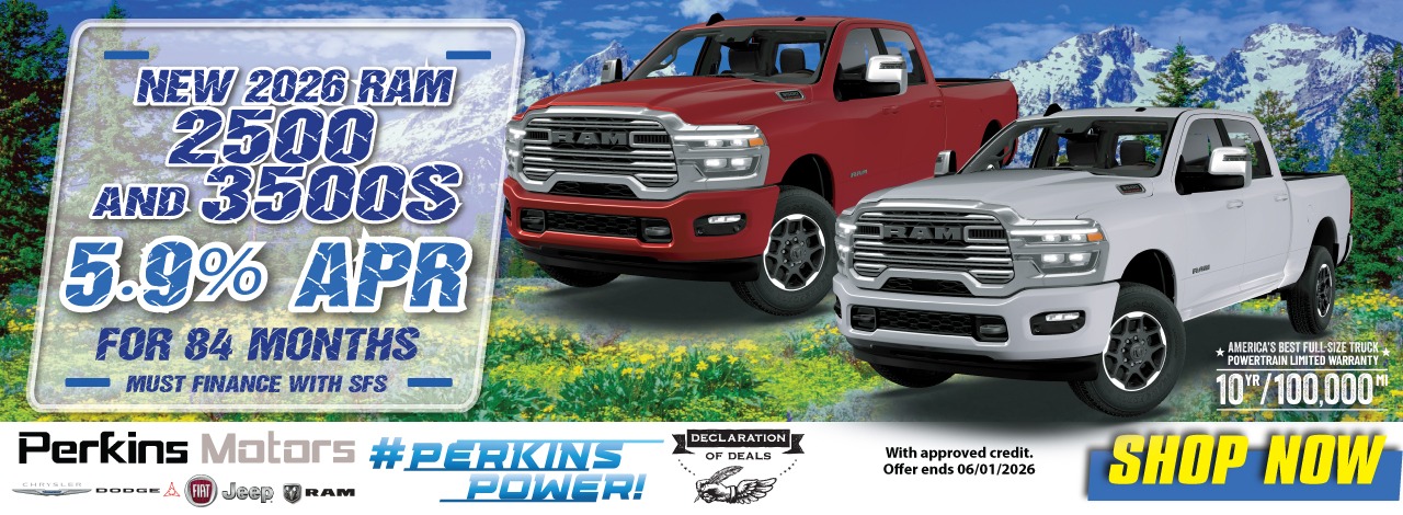 New Ram 2500 & 3500 84 months at 5.9%