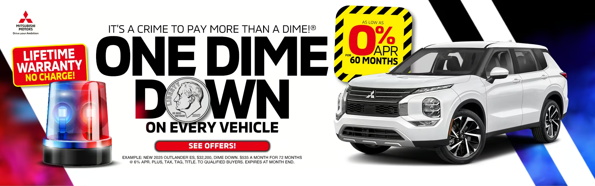 RC Hill Mitsubishi One Dime Down on Every Vehicle