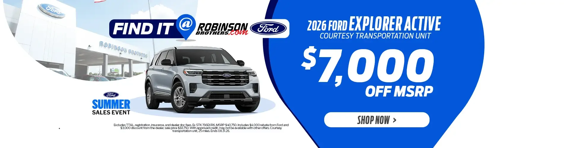 New 2026 Ford Explorer Special