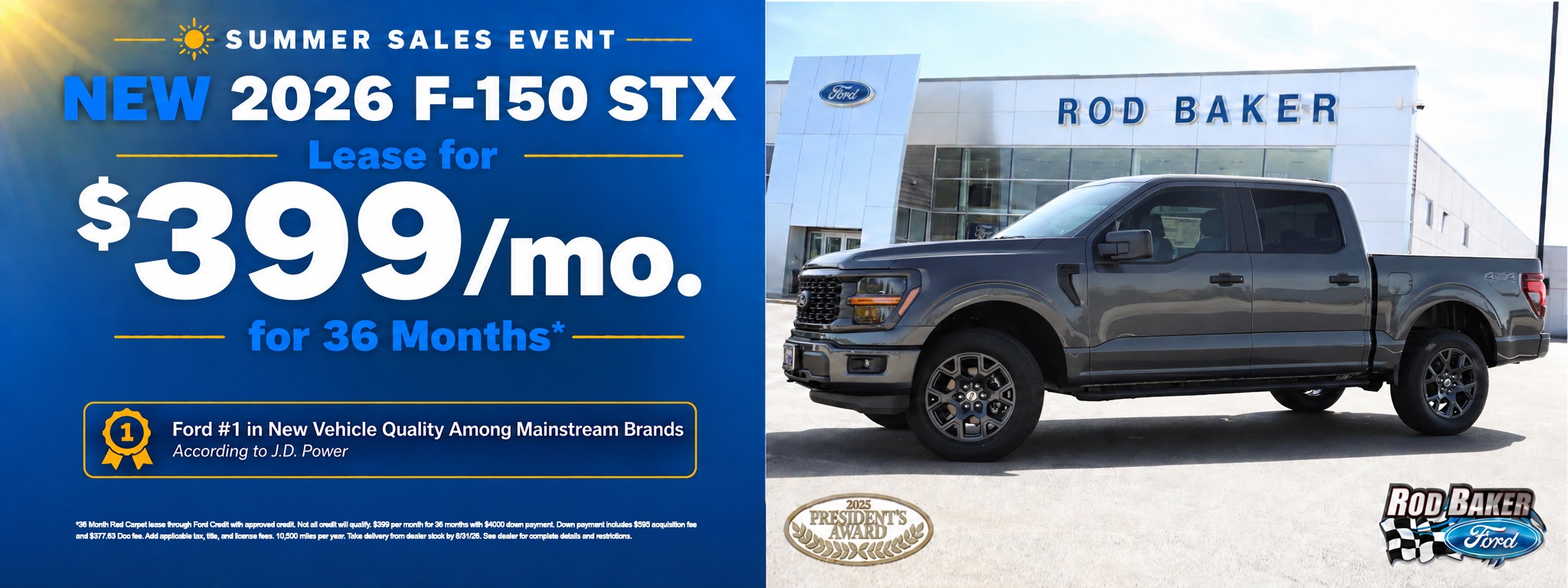 F-150 $399/mo. Lease Special