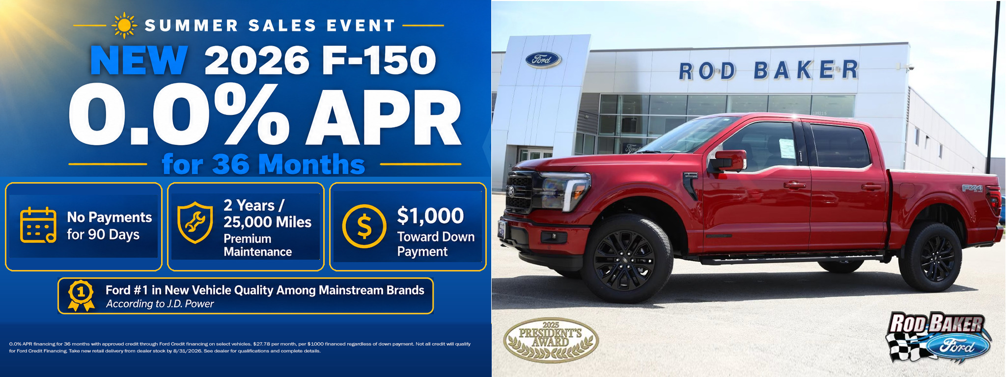Summer Sales Event - New Ford F-150