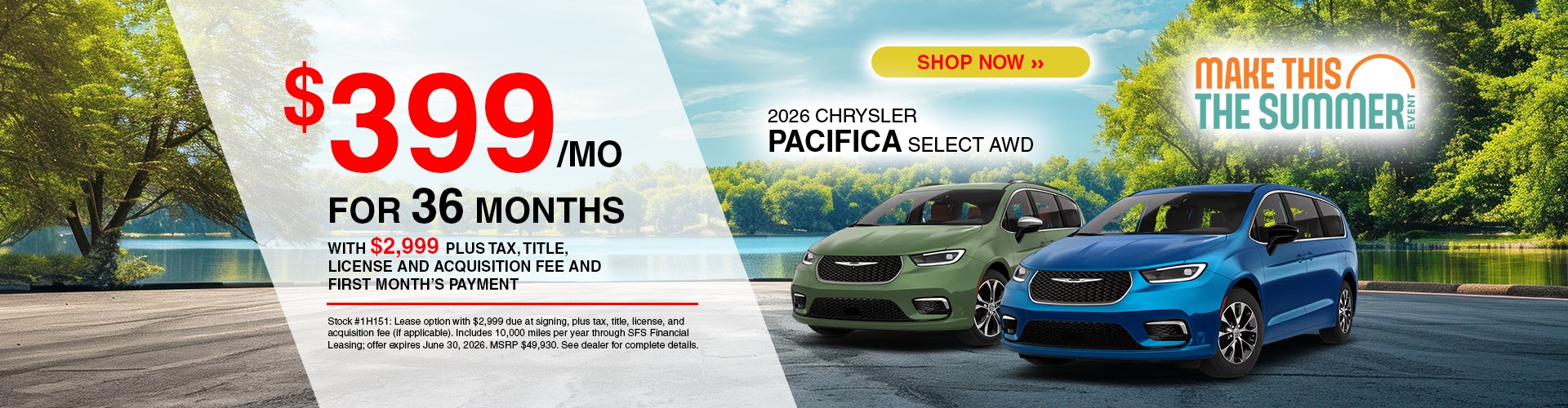 2026 Chrysler Pacifica Select AWD