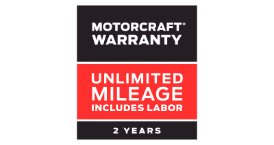 Coupon for Motorcraft® Warranty: Two years. Unlimited mileage. Includes labor.* 