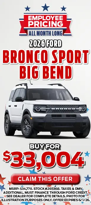 2026 Ford Bronco Sport: Buy for $33,004 at Sayville Ford
